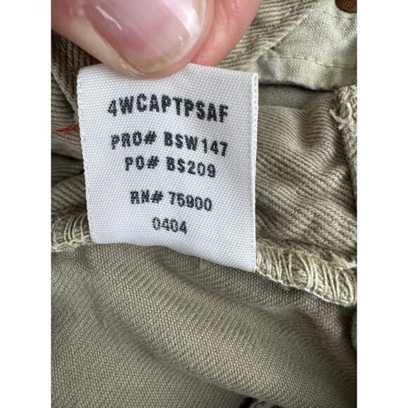 Womens Capri Pants Big Star Size 25R Beige Cotton Denim Made In USA Casual Wear - Picture 7 of 16
